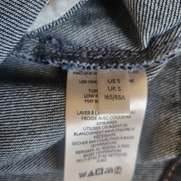 Free People Dark Blue Denim Lou Jean Mini Dress - Picture 4 of 9